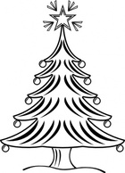 Jean Victor Balin Sapin Xmas Bw clip art