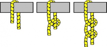 Knot Illustration (2 Half Hitches) clip art