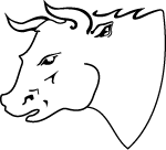 Large Bull Head Vector