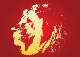 Lion Face Vector