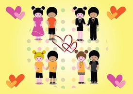 Love Couples Vectors