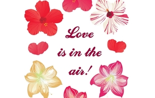 Love is in the air! New free flower vectors