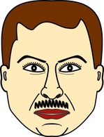 Man Face clip art