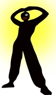 Man Standing Silhouette clip art