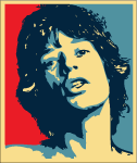 Mick Jagger Vector Image