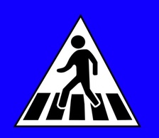 Peds Xing Sign clip art