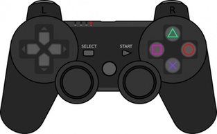 Playstation Gamepad clip art