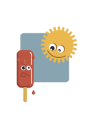 Popsicle and the sun