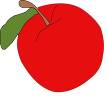 Red Apple clip art