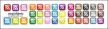 Rss subscribers crystal texture of small icon (the button)