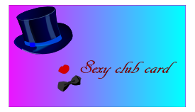 Sexy Club Card