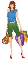 Shopping girl 16