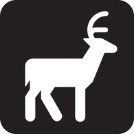 Sign Black Map Symbols Road Other Animal Viewing Dear Grazer