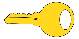 Simple gold key