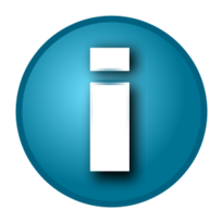 Small blue 'i' info button