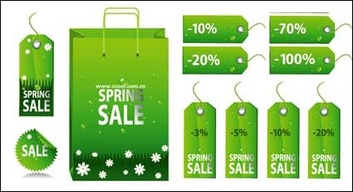 Spring Discount vector icon