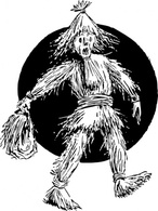 Straw Man clip art