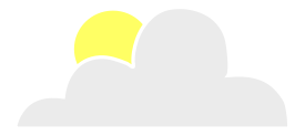 Sun behind cloud