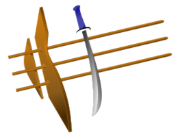 Sword With Blue Hilt