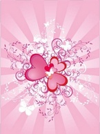 Valentine hearts background