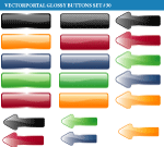 Vector Glossy Buttons