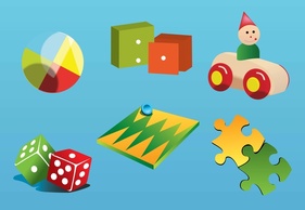 Vintage Toys Vector