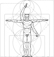 Vitruvian Man clip art