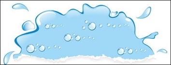 Water tear drop shaped vector