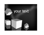 White Cubes Vector