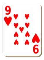 White deck: 9 of hearts