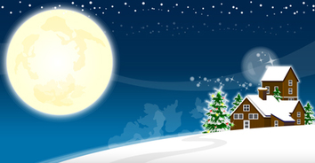 Winter landscape Vector Illustration