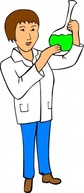 Woman Chemist clip art