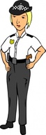 Woman Police clip art