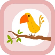 Yellow Tree Cartoon Bird Branch Kablam