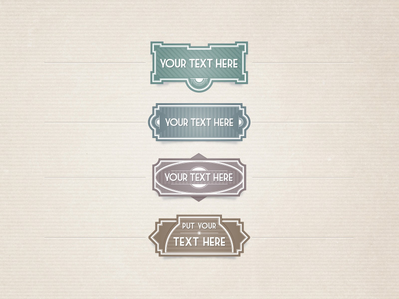 Vector Vintage Labels