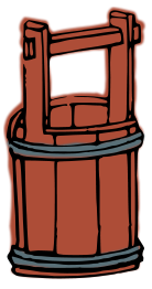 Wooden bucket