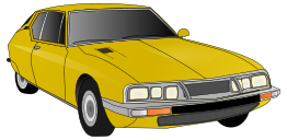 Yellow old car